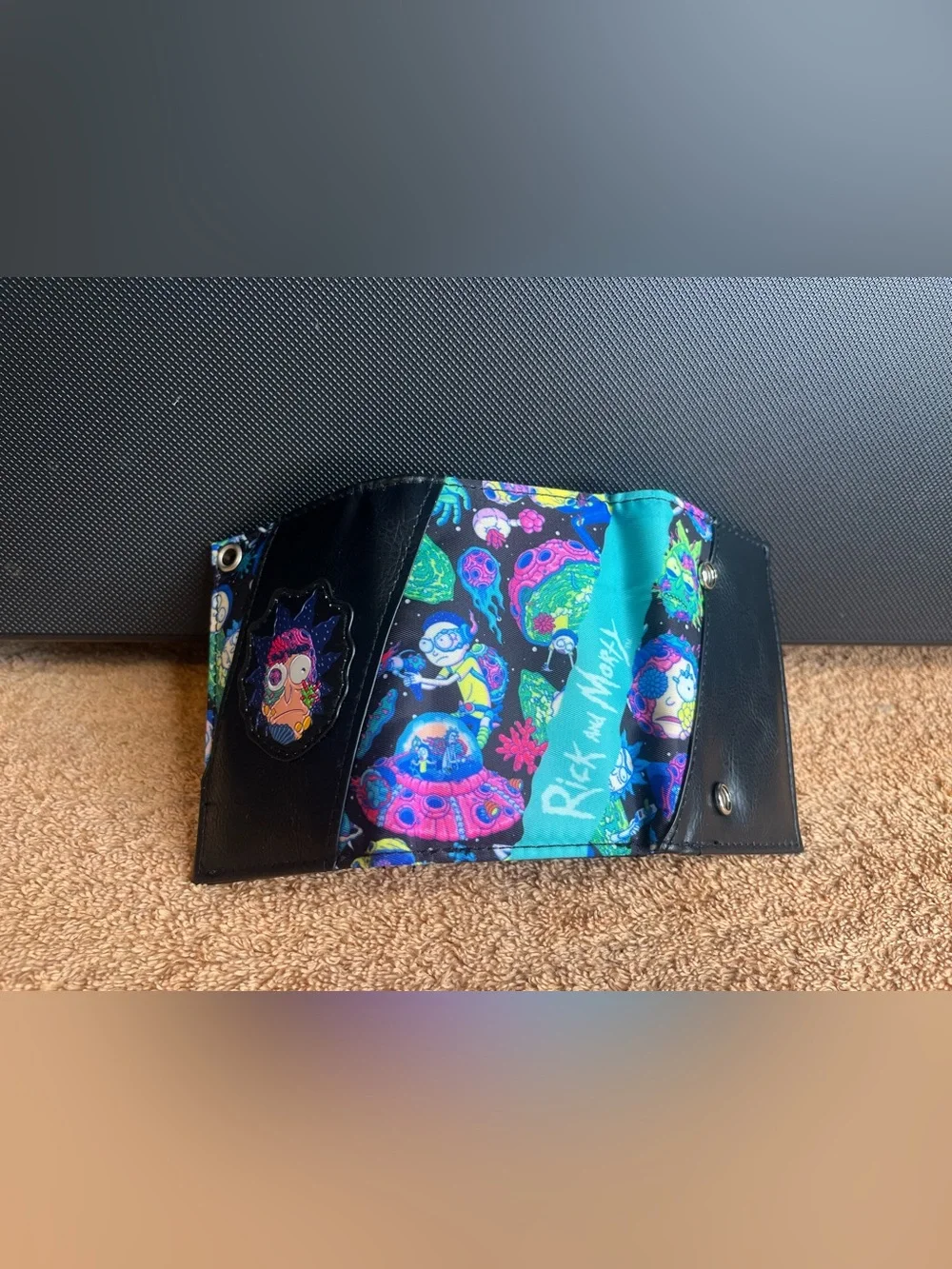 Rick and Morty Psychedelic chain wallet